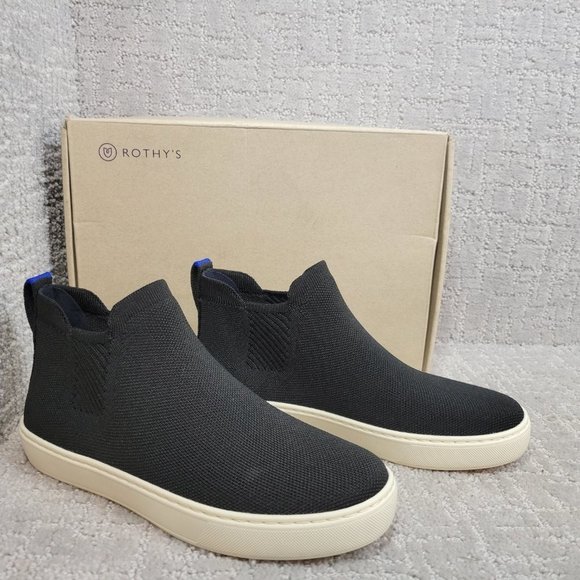 ROTHY'S The Chelsea Black Ankle Boots Women's Size 6, 7, 7.5, 9, 11 - Picture 1 of 10